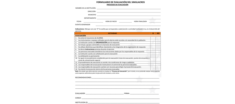 Simulacro 2019 - Guía de Evaluación